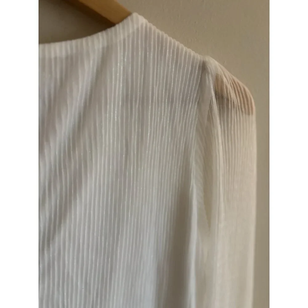 Baltic Born Devlyn Pleated Ivory Dress Maxi Women's Size Small NEW Wedding - Picture 10 of 16